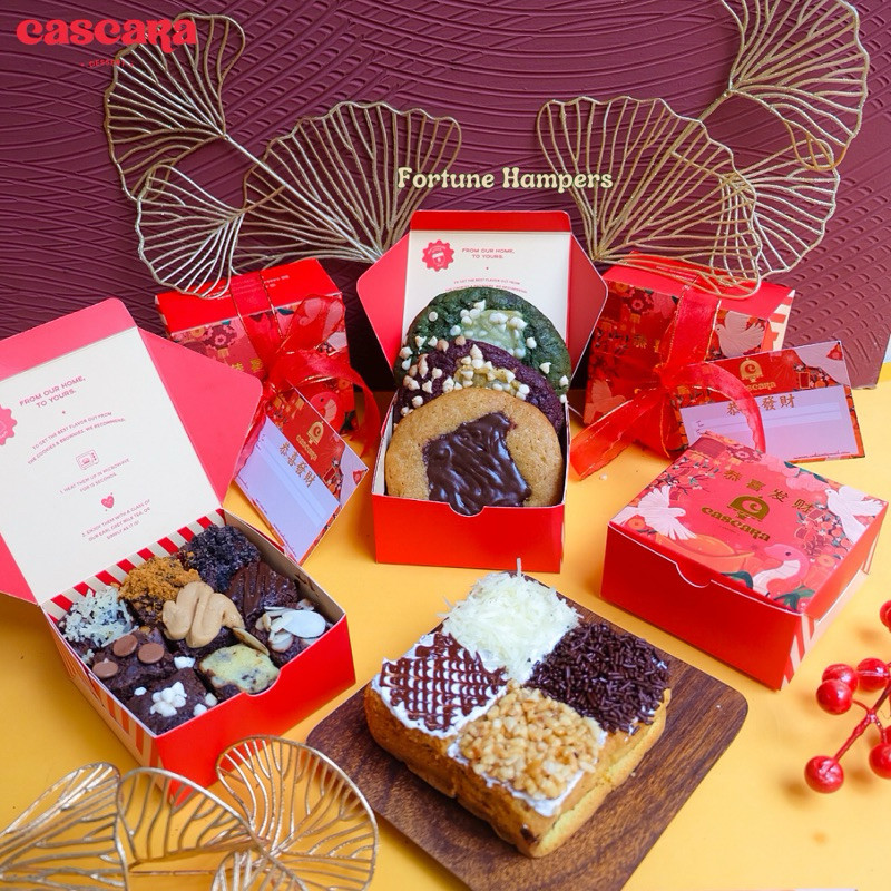 

Csp - Cascara Cookies - Fortune Hampers Imlek Cookies Brownies Sincia Chinese New Year CNY 2025 size