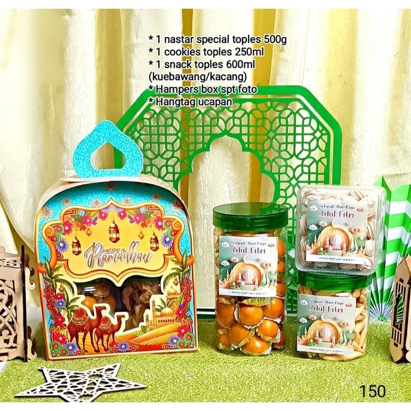 

Csp - Parcel Lebaran cantik Hampers Idul Fitri / Kue kering / Lebaran Haji / Idul Adha