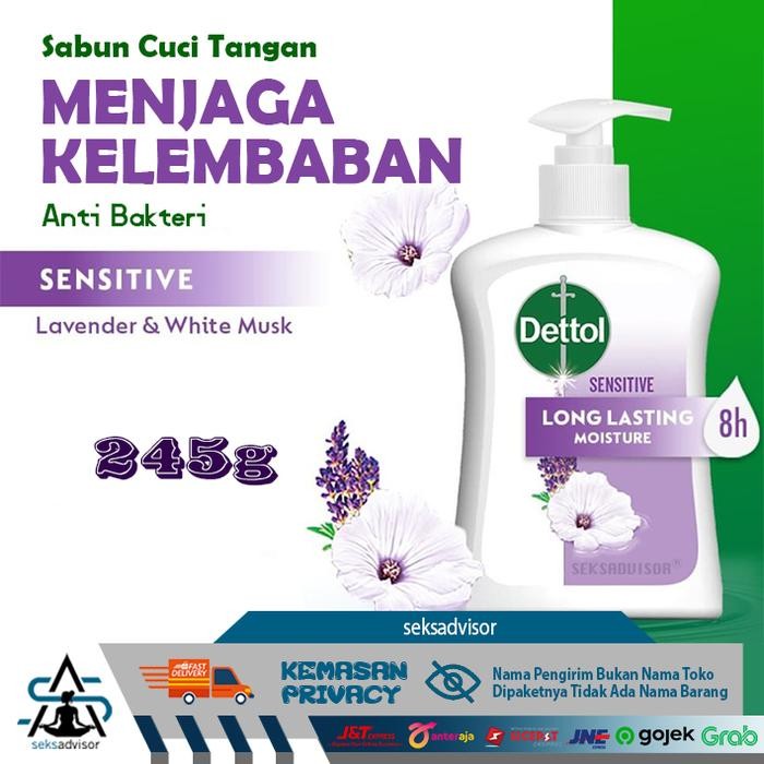 DETTOL HANDWASH SENSITIVE. Hand Soap Sabun Cuci Tangan - 245 ml