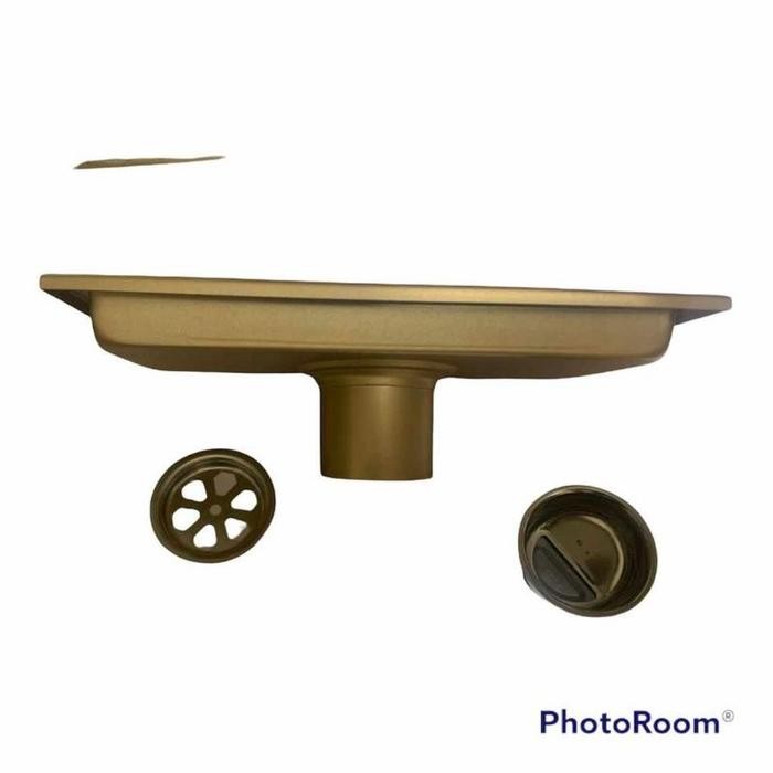 Terbatas Smart Floor Drain Insert Tile Gold Saringan Kamar Mandi Isi Keramik