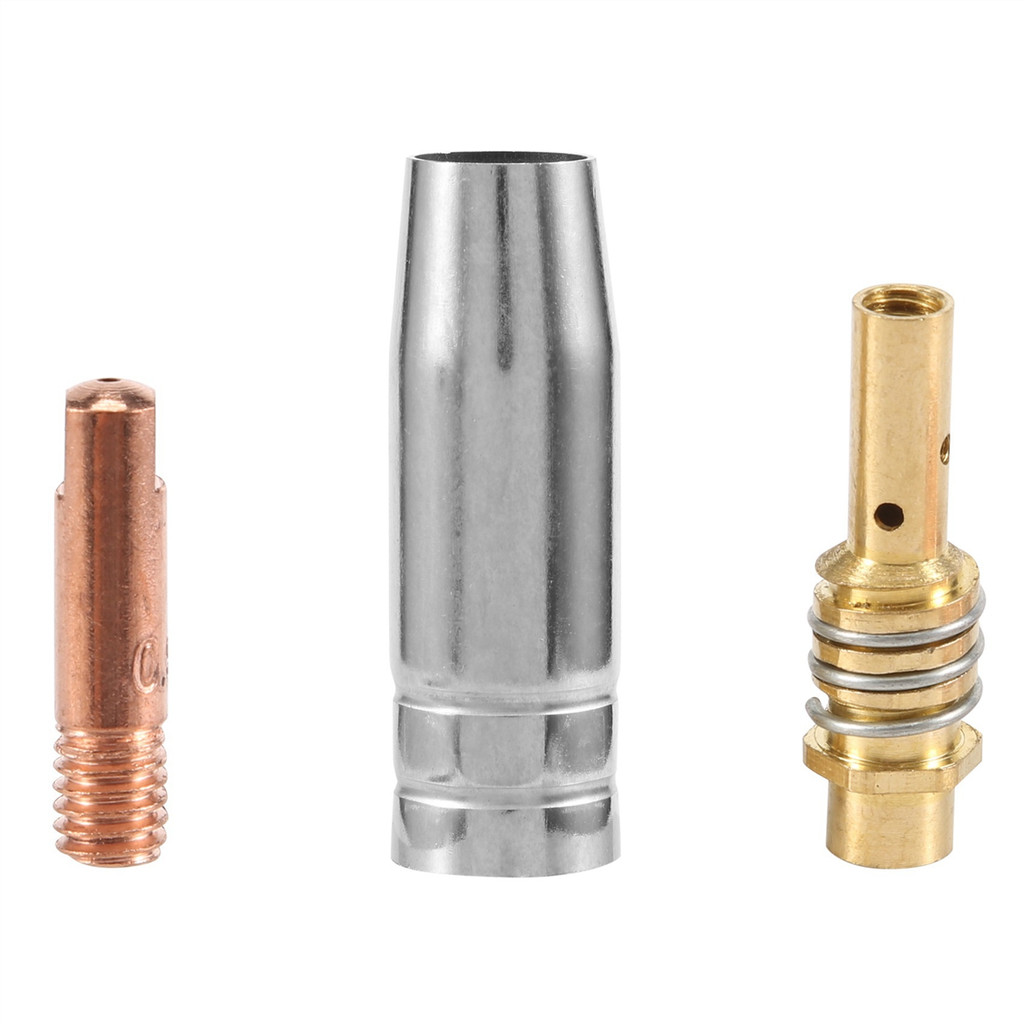 14Pcs 15AK Welding Torch Consumables 0.9mm MIG Torch Gas Nozzle Tip Holder of 15AK MIG MAG Welding T