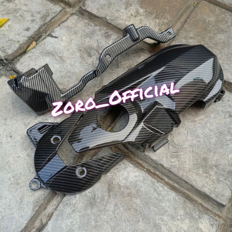 Paket Cover Carbon Tutup Sensor / Tutup Keong Cvt / Tutup Cvt Beat Esp / Beat Street / Esp /