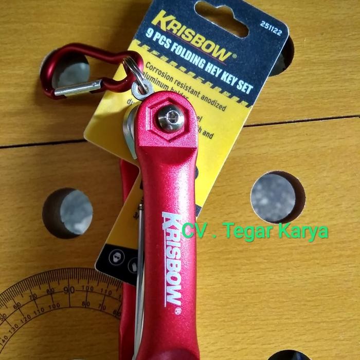 Krisbow Kunci Set L Lipat 9Pcs #Gratisongkir