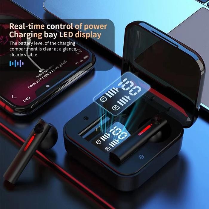 T13 HEADSET BLUETOOTH FULL BASS TWS WIRELESS EARPHONE NOISE CANCEL