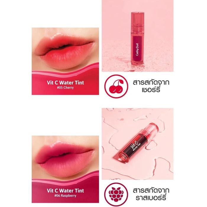 CATHY DOLL Vit C Water Tint WIN METAWIN Lip Tint Lipstik Win Metawin Original Thailand