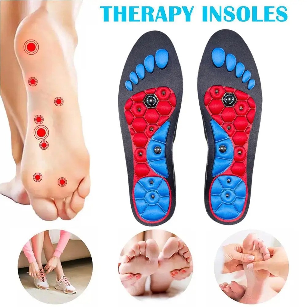 Acupressure Insoles Foot Enhanced Massage Insoles EVA Arch Support Orthopedic Insoles Pads Foot Magn
