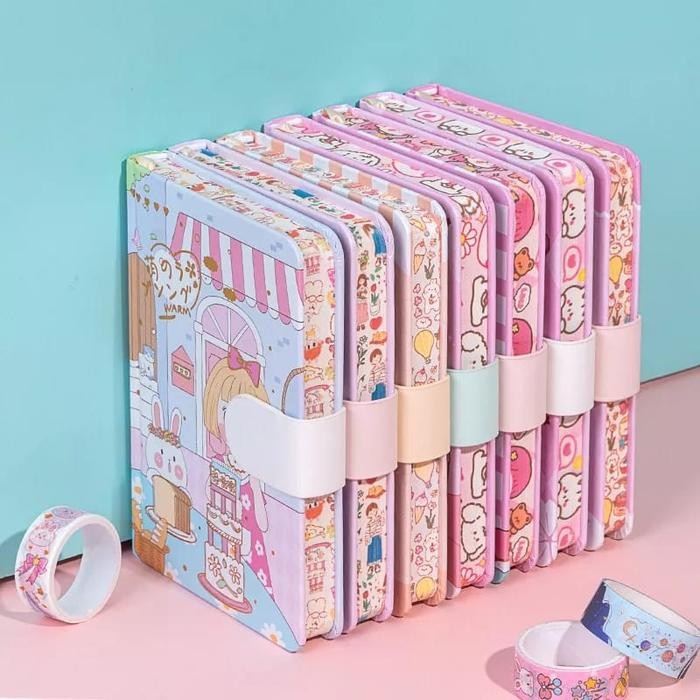 

Gilang_Store Journal cute magnetic notebook diary agenda planner jurnal buku note hardcover