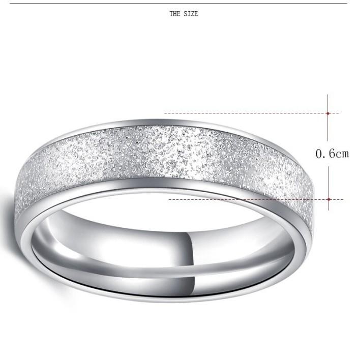 JTTOP" CINCIN COUPLE CINCIN TUNANGAN CINCIN TITANIUM PUTIH