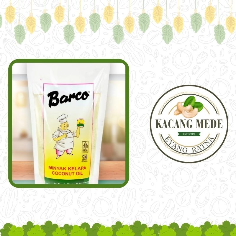 

Konter Makanan Barco Minyak Kelapa 1L/Barco Minyak Goreng Kelapa