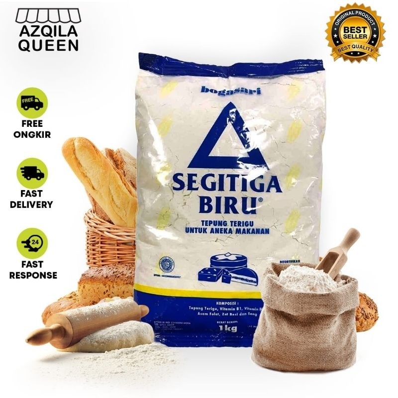 

Konter Makanan Bogasari Tepung Terigu Segitiga Biru