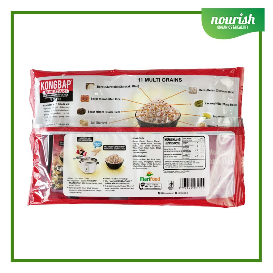 

Sensasi Lezat Kongbap Shirataki Multigrain Mix Rice 150G