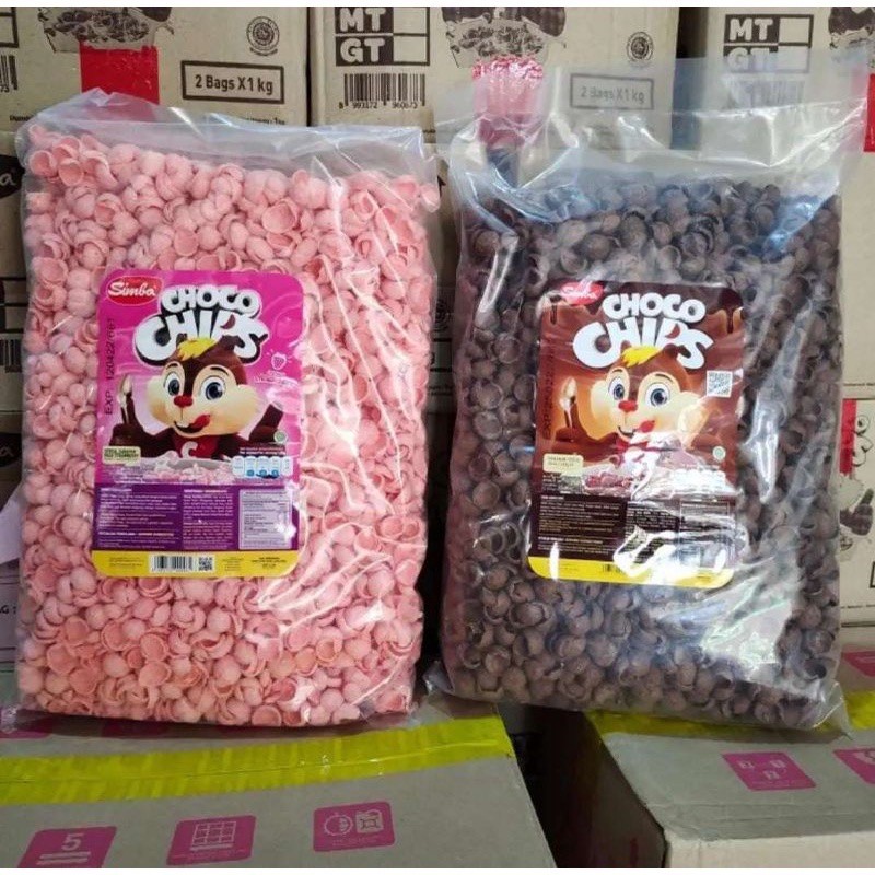 

Konter Makanan Choco Chips / Choco Crunch / Coco Simba Bulky Richeese Nabati 950Gram Kualitas