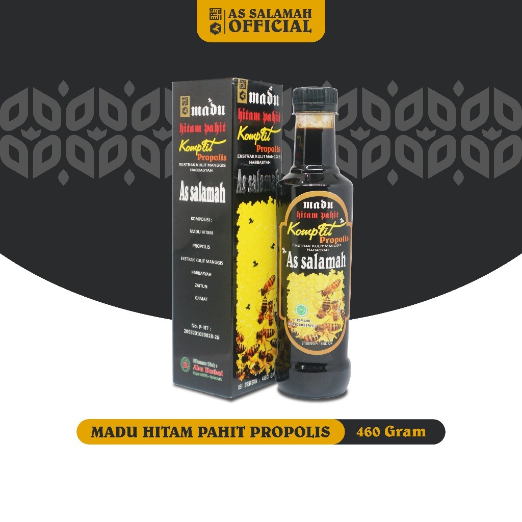 

Sensasi Lezat Madu Hitam Pahit Plus Propolis 460 Gram, Madu Pahit Untuk Diabetes As Salamah