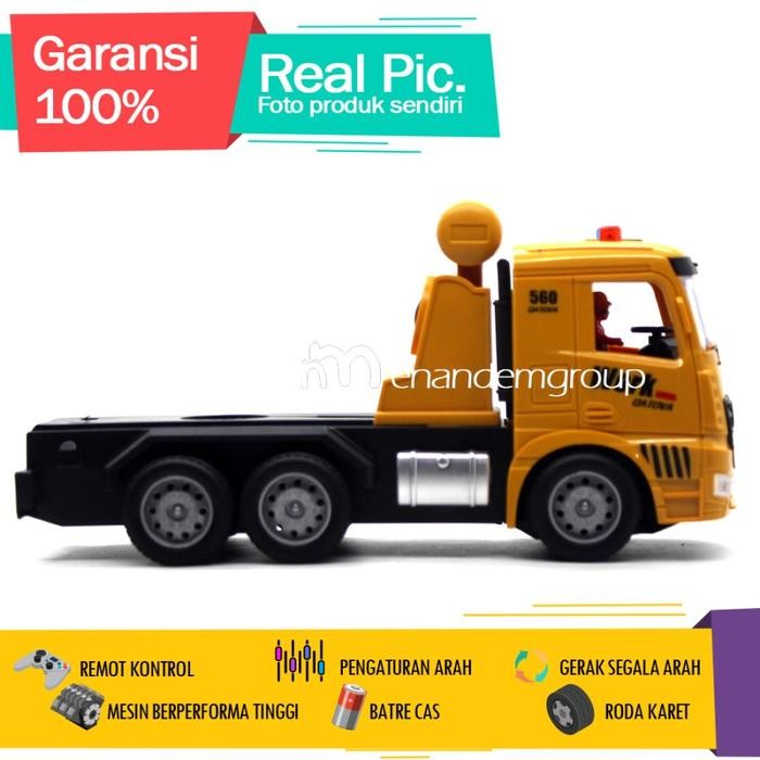 Mainan Mobil Remot Kontrol Rc Truk Kontainer Tracktor Head