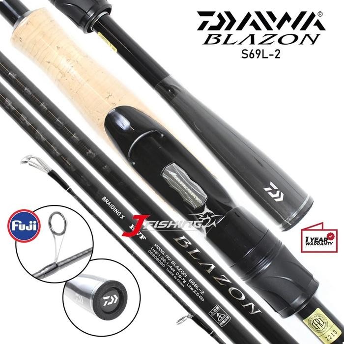 Joran DAIWA BLAZON S67ML S63UL S64L S68MH S69L Casting Spinning L 2 Section Resmi