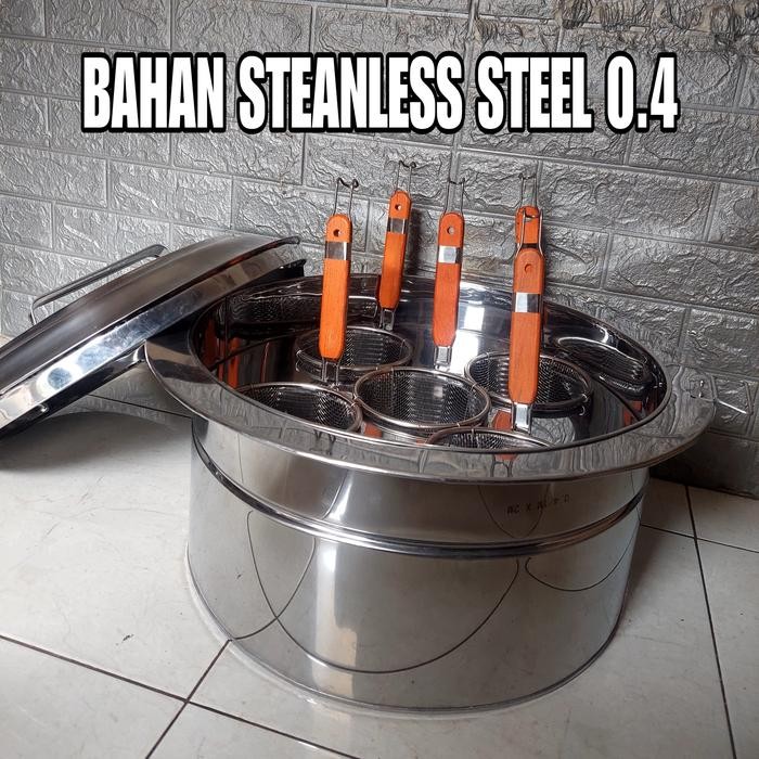 

Sale Terbatas Dandang Mie Ayam 5 Lubang / Dandang Mie Kocok / Panci Mie Ayam