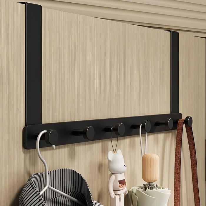 Gantungan Baju Pintu Kamar Tidur Gantungan Aluminium Dapat Disesuaikan Gantungan Rak Dinding Kamar