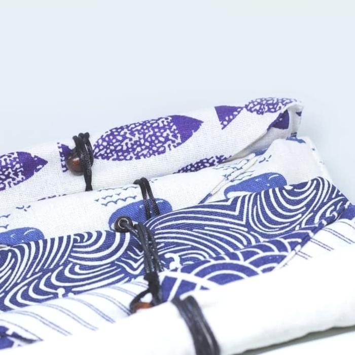 

Pouch Motif Set Sedotan Stainless Straw PREMIUM