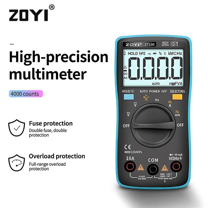 ZOYI ZT100 Auto Multimeter Digital / Multitester / Avometer *