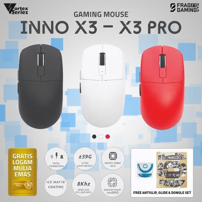 Vortexseries Inno X2 V2 Vortex InnoX2 InnoX2V2 Lightweight Wireless Gaming Mouse Vortex series