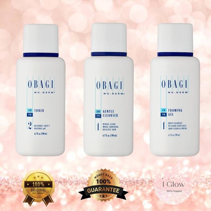 OBAGI NUDERM NU DERM NU-DERM FOAMING GEL TONER GENTLE CLEANSER *