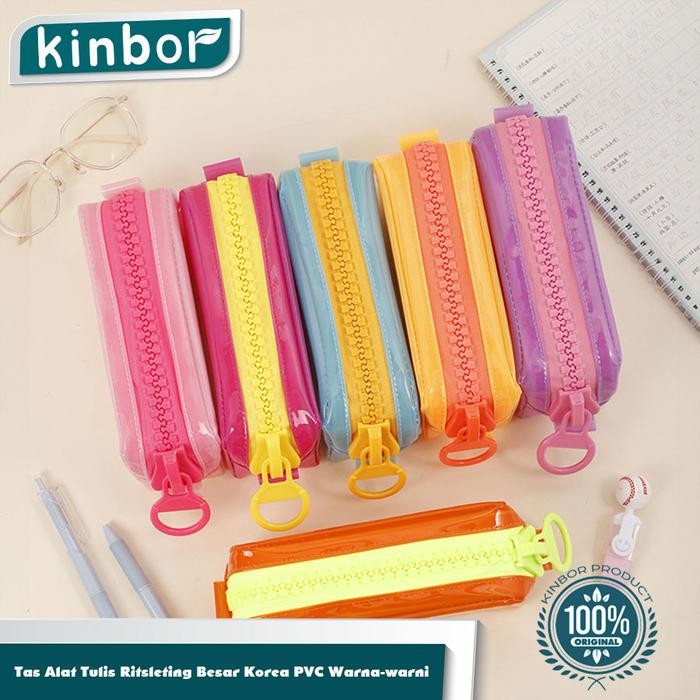 

DISKON Tas Kotak Pensil PVC/ Pencil Cases Bag Pouch Stationery Organizer/ Dompet Tempat Alat Tulis