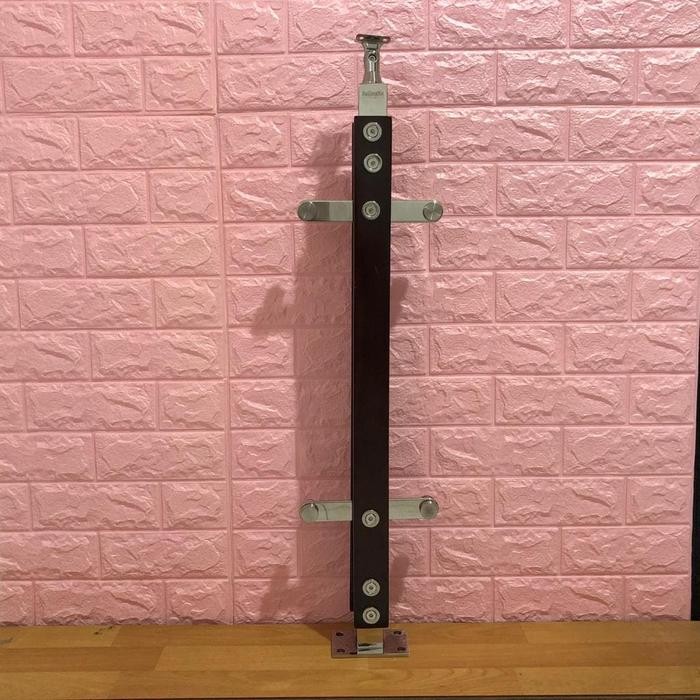 Murah.. Railing Tangga Minimalis/Tiang Tangga Kaca /Railing Kayu /
