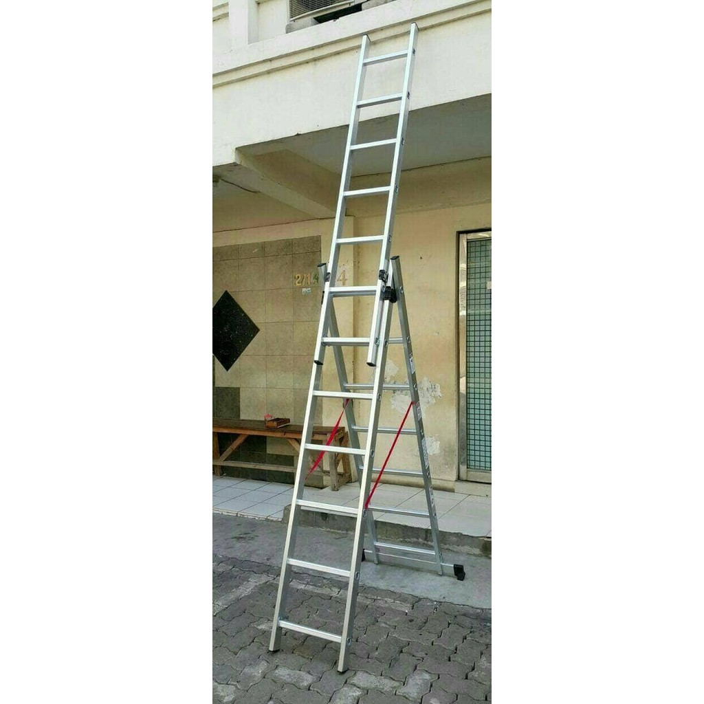 Paling Murah. Tangga Extension 7.5 Meter Aluminium Extension Liveo, Tangga Pln