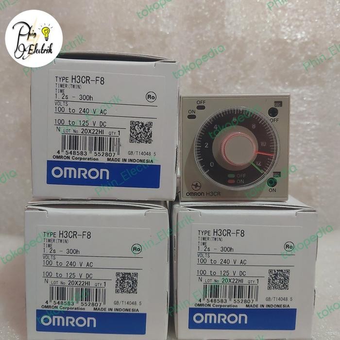 TIMER OMRON H3CR-F8 220V ORIGINAL H3CR F8 OMRON
