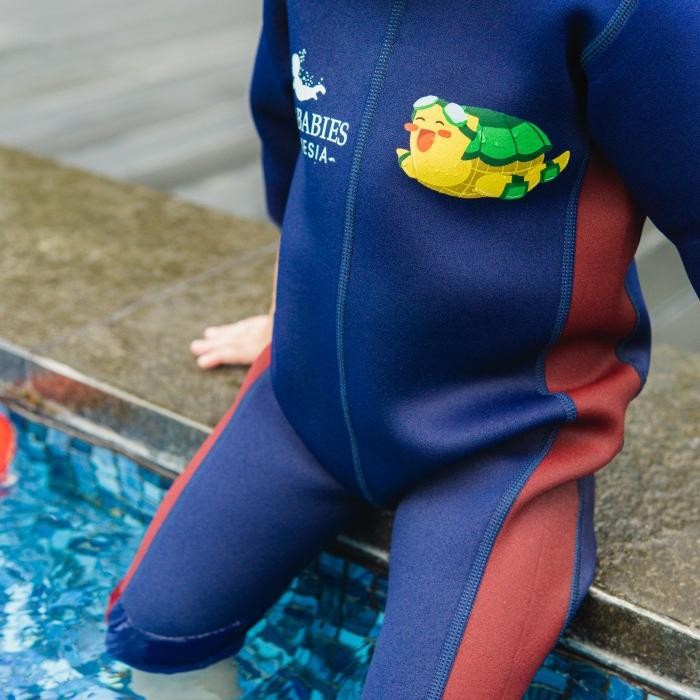 Aquababies Indonesia Baby Wetsuit - Space Navy