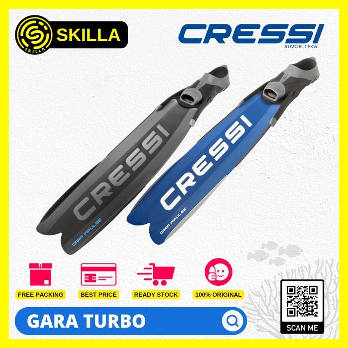 Cressi Gara Modular Turbo Impulse Freediving Long Fins