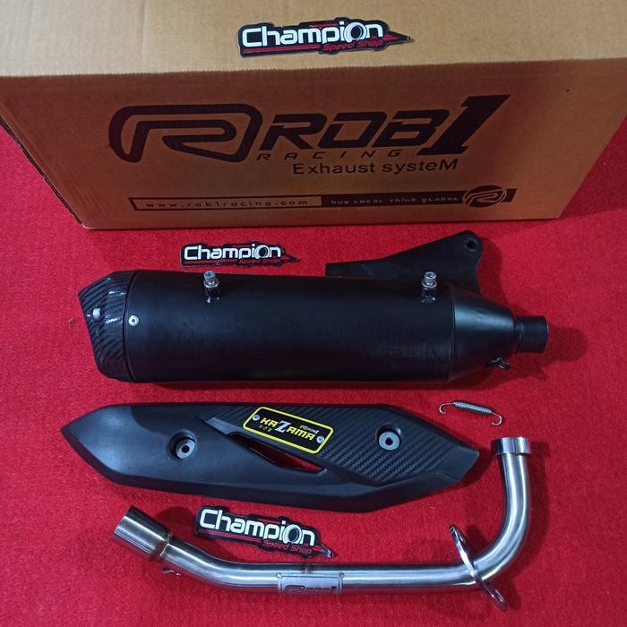 KNALPOT STANDAR RACING ROB1 KAZAMA MIO SPORTY MIO SMILE MIO SOUL KARBU BEST SELLER