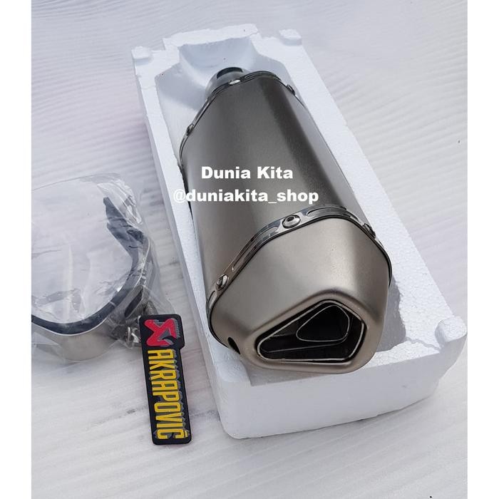 KNALPOT AKRAPOVIC IMPORT NINJA 250FI Z250 Z250SL MONO SLIP ON