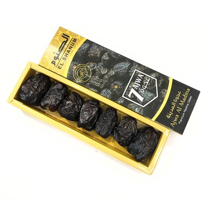 

Kurma ajwa Elshanum 7 butir Premium Al Madinah Best Quality - Kurma Elshanum Arabian Food Snack New