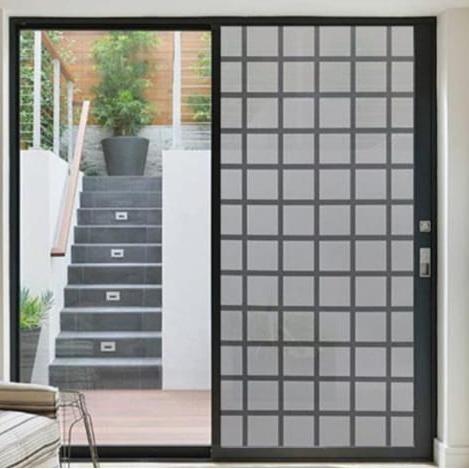 (Allthebest) Stiker kaca glass sticker sandblast sunblast lebar 90cm motif kotak