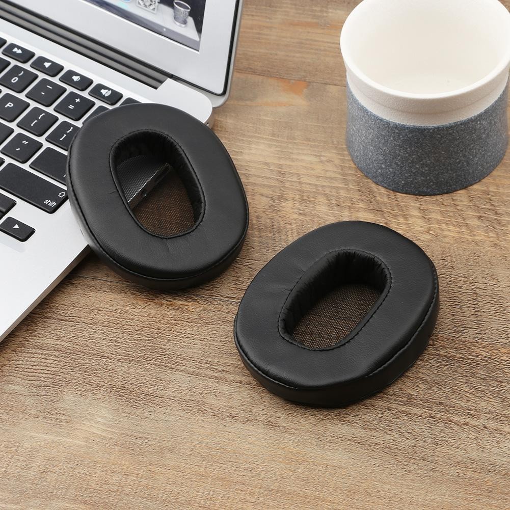 1 Pair Ear Pads Ear Cushions Cover Protein Leather+Memory Foam Over Ear Cushion for Sony MDR 1R 1RNC