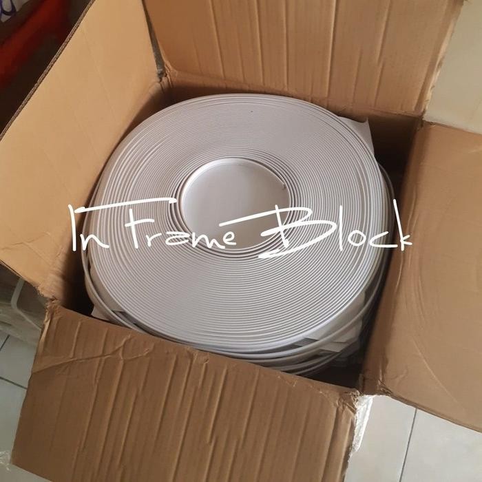 (Allthebest) PVC Edging List Karet untuk Photoblock 12mm Putih Matte Inframeblock
