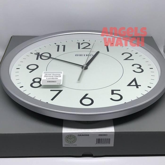 (Allthebest) Jam Dinding Seiko Qxa629 glow in the dark sweep movement