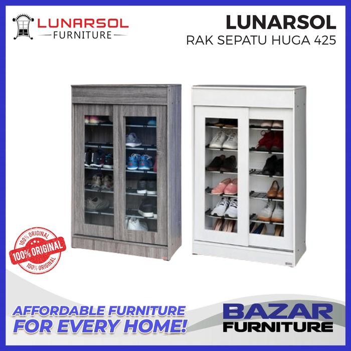 Lunarsol Rak Sepatu Sendal Sandal Kayu Huga 425 Huga425 Minimalis Pintu Kaca Geser Sliding Door