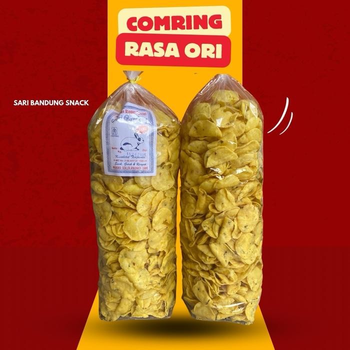 

PROMO 1KG Comring bawang kicimpring ori cemilan enak viral kriuk Comring bawang kicimpring Asin