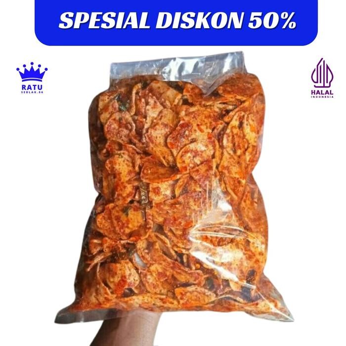 

Basreng Pipih Premium Pedas Daun Jeruk 1Kg Food Snack Goreng Cemilan