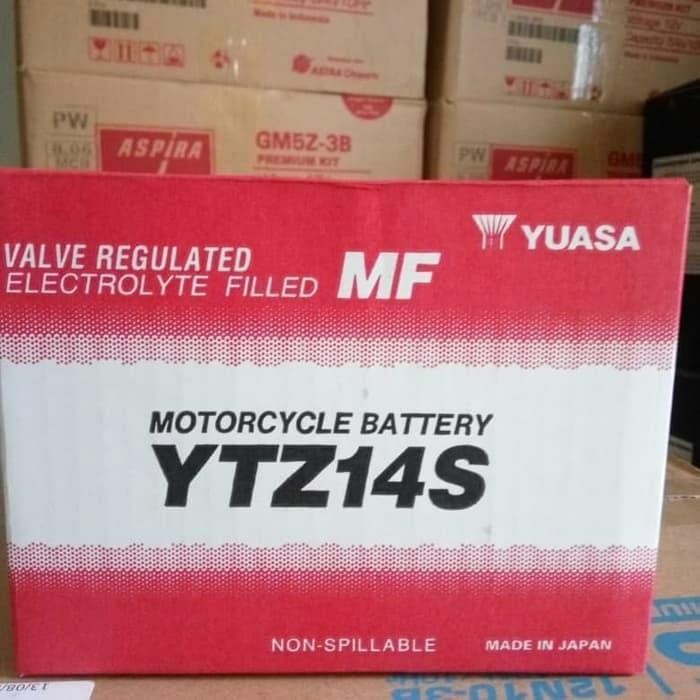 Paling Berkualitas Aki Bmw R1200 Gs Adventure Yuasa Ytz14S Aki Kering 12V 11.8Ah