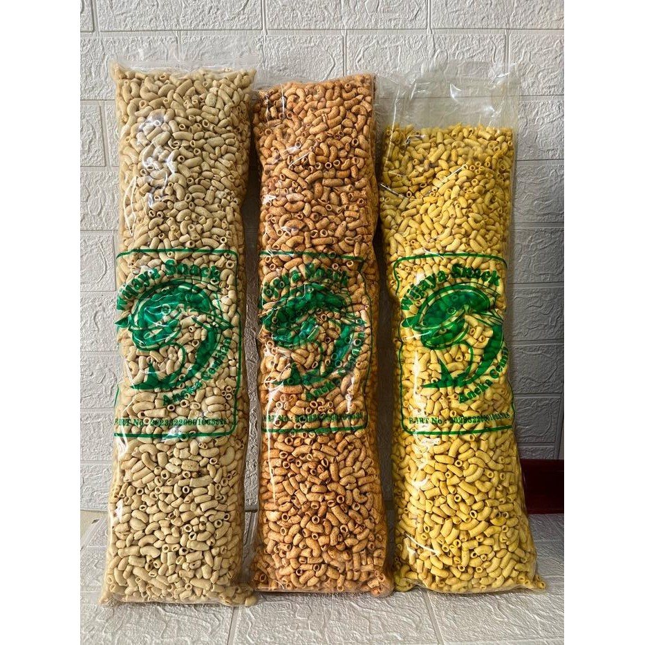 

Promo Makaroni Bantat Pipa Super 1Kg Makanan ringan cemilan snack food pedas gurih jagung manis