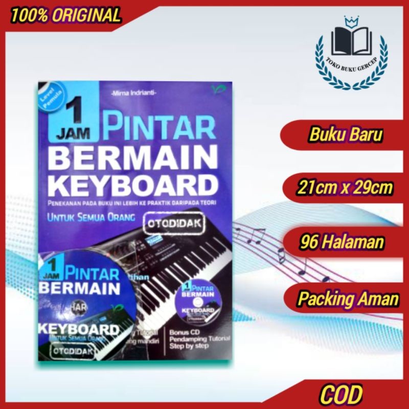 Buku Musik - 1 Jam Pintar Bermain Keyboard