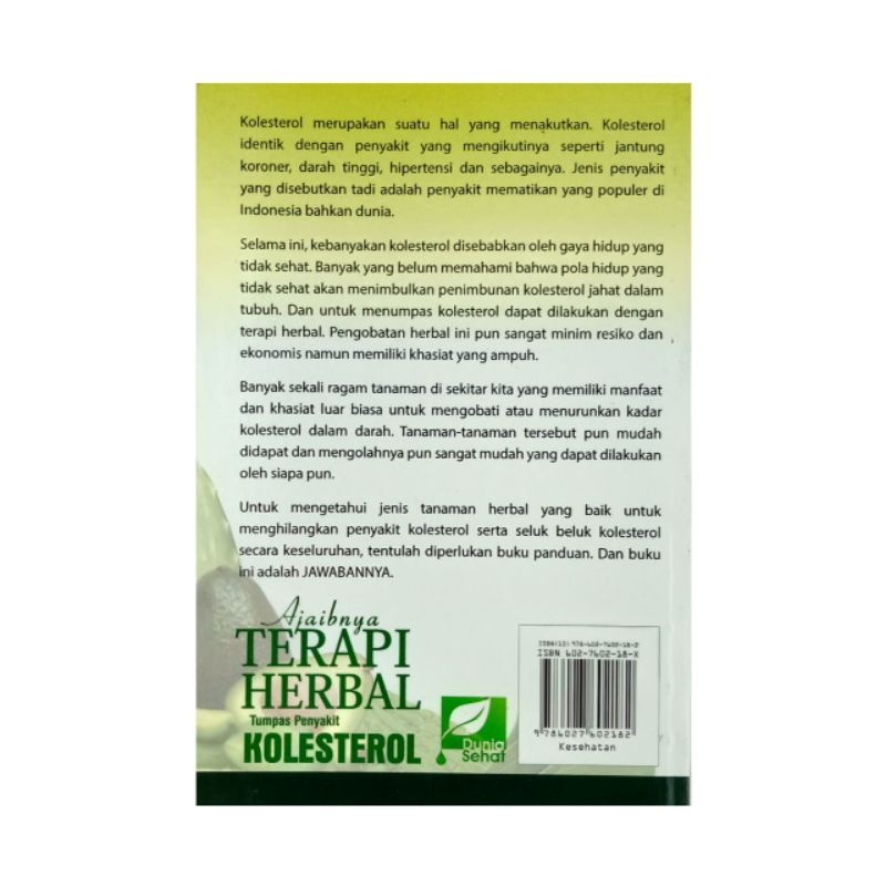 Buku Ajaibnya Terapi Herbal Tumpas Penyakit Kolesterol