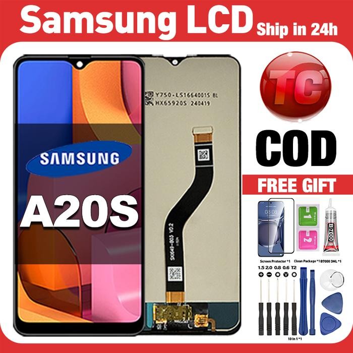 Original Lcd Samsung A20S Fullset Ori Asli Layar Hp Touchscreen Sentuh Versi Tinggi Cod