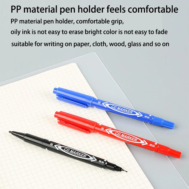

Small Double-headed Water-based Marker Pen Neutral Painting Stationery