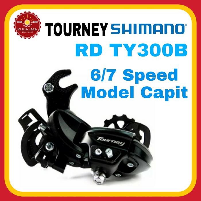 Rd Rear Derailleur Shimano Tourney Ty300B Model Capit #Gratisongkir