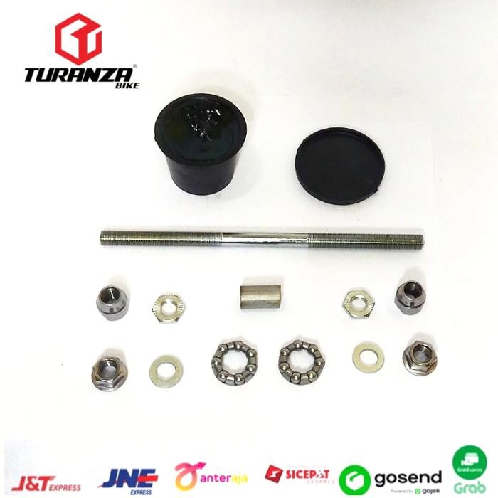 As Hub Roda Belakang Sepeda Lipat Mtb Gunung Rear Hub Spindle 1 Set #Gratisongkir