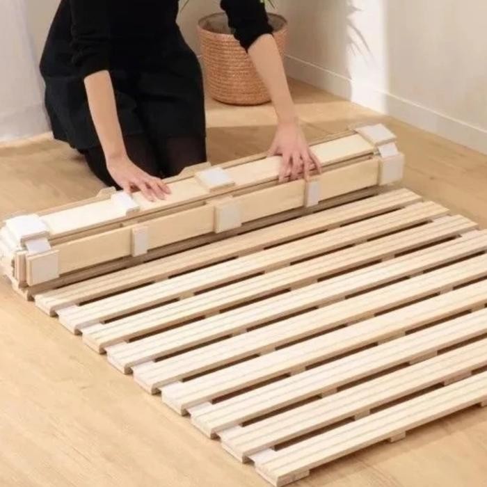 Dipan Alas Springbed Kayu Pallet Tatakan Untuk Kasur Busa 100 X 200 Cm Gratisongkir